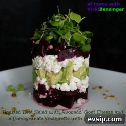 Towering Roasted Beet Salad