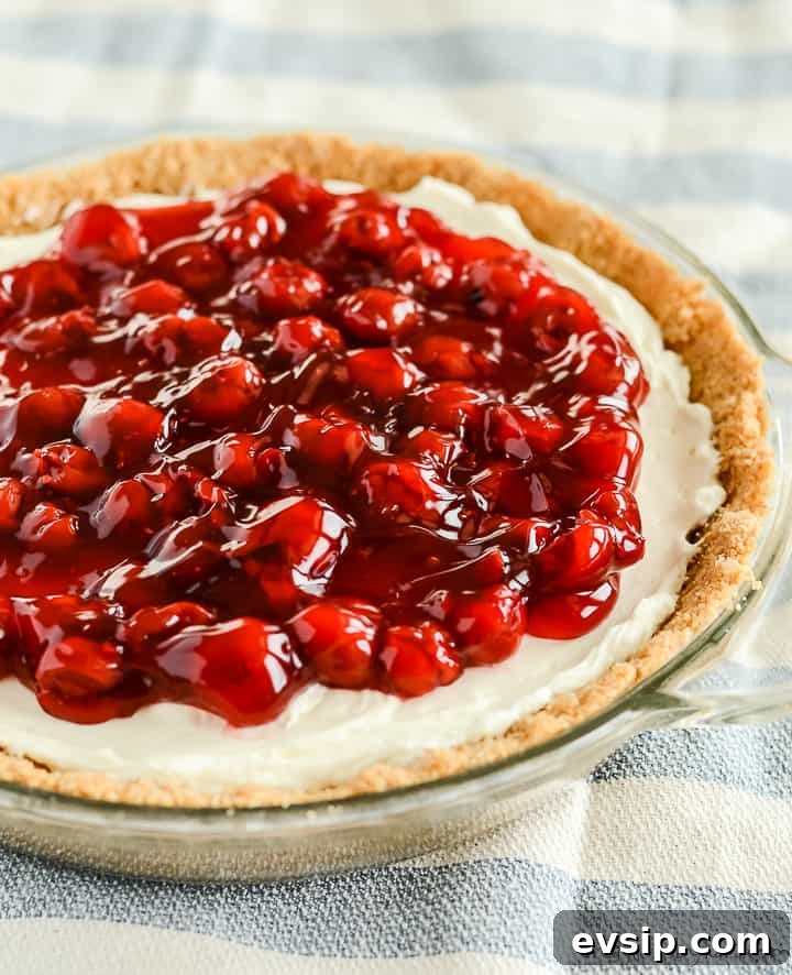 no bake cherry cheesecake pie