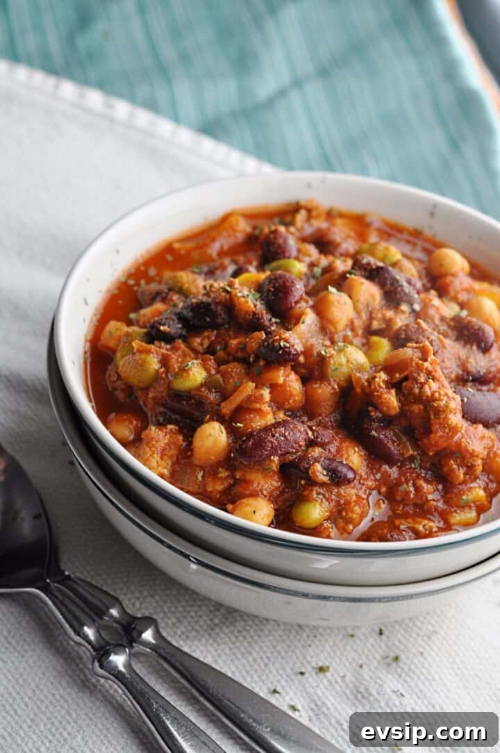 Turkey Chili Panera Bread copycat recipe in bowl