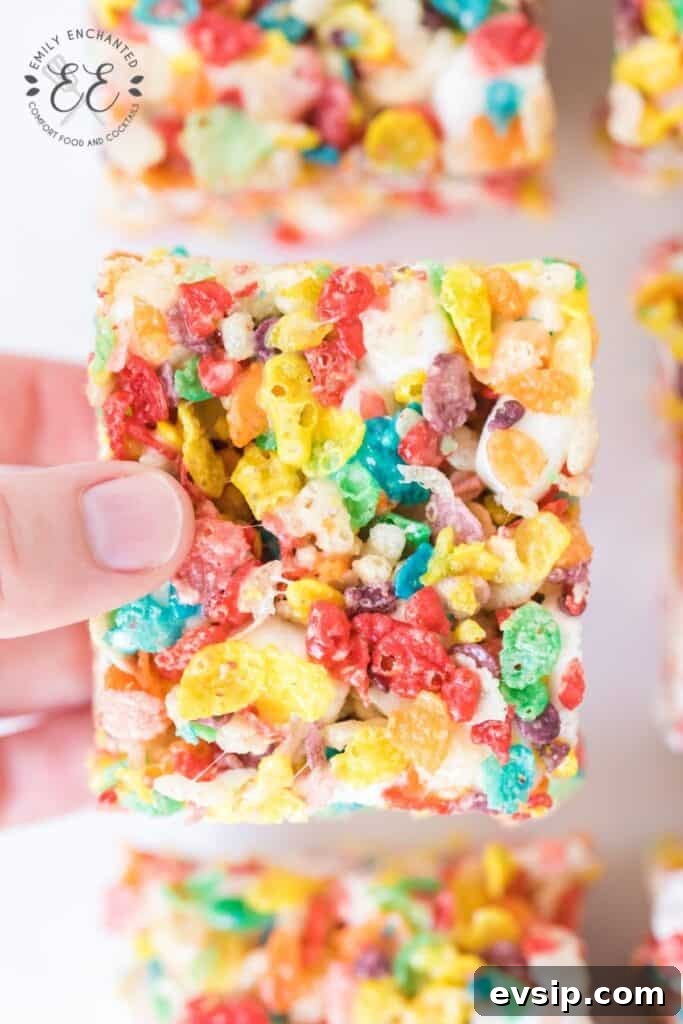 Fruity Pebbles Treats Recipe with Marshmallows Fruity Pebbles Treats Recipe with Marshmallows