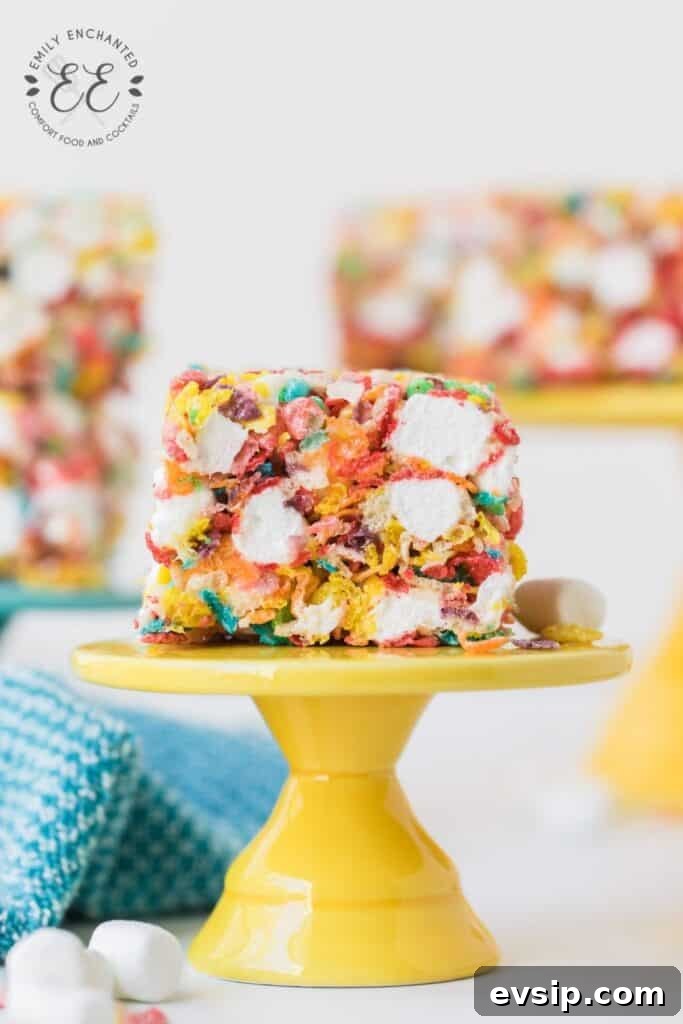 Fruity Pebbles Marshmallow Bars Fruity Pebbles Marshmallow Bars