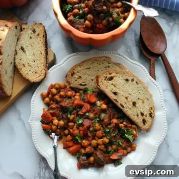 stewed goat with chickpeas.