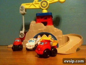 Playing with trucks