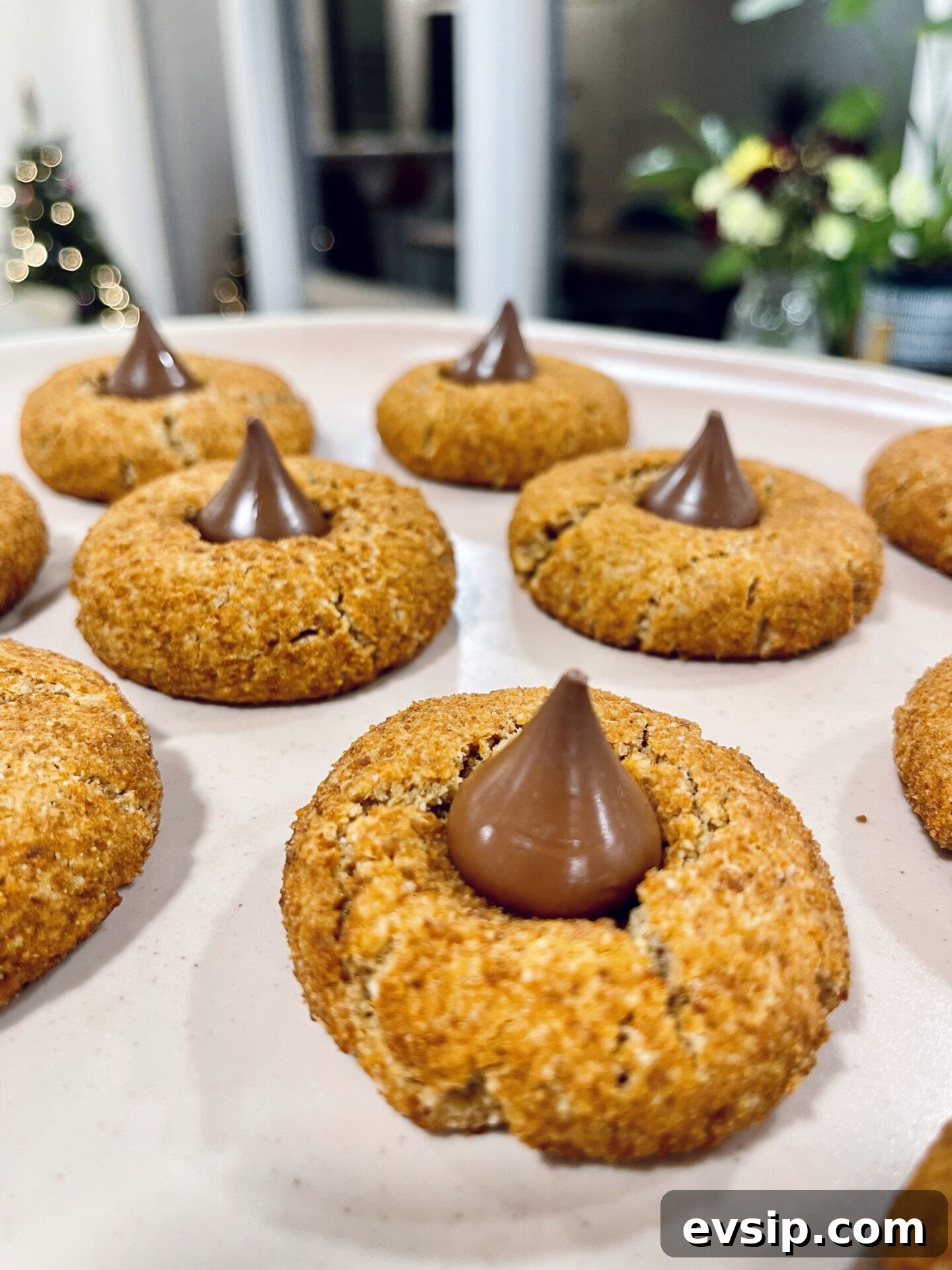 Gluten- and Dairy-Free Peanut Butter Blossoms Recipe 2 Healthy peanut butter blossom cookies