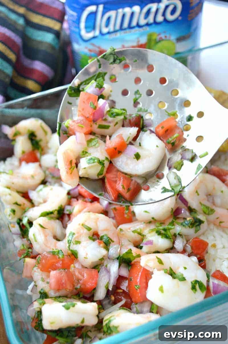 Shrimp ceviche lasagna
