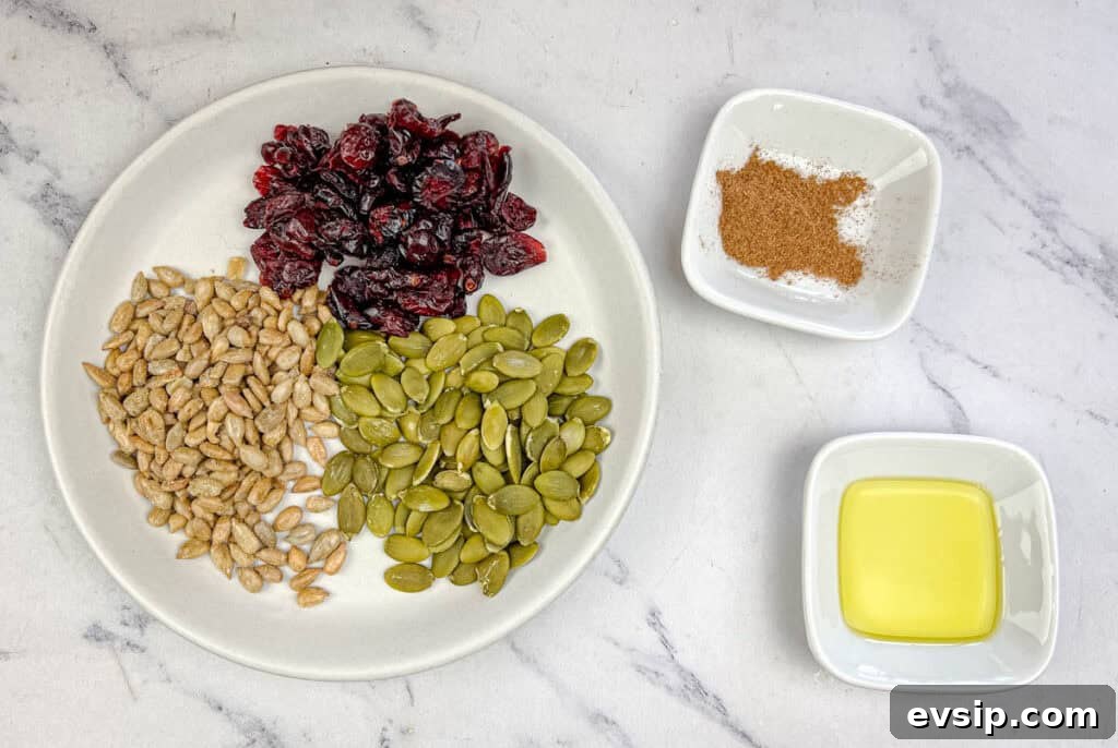Harvest Crunch Topping Ingredients.