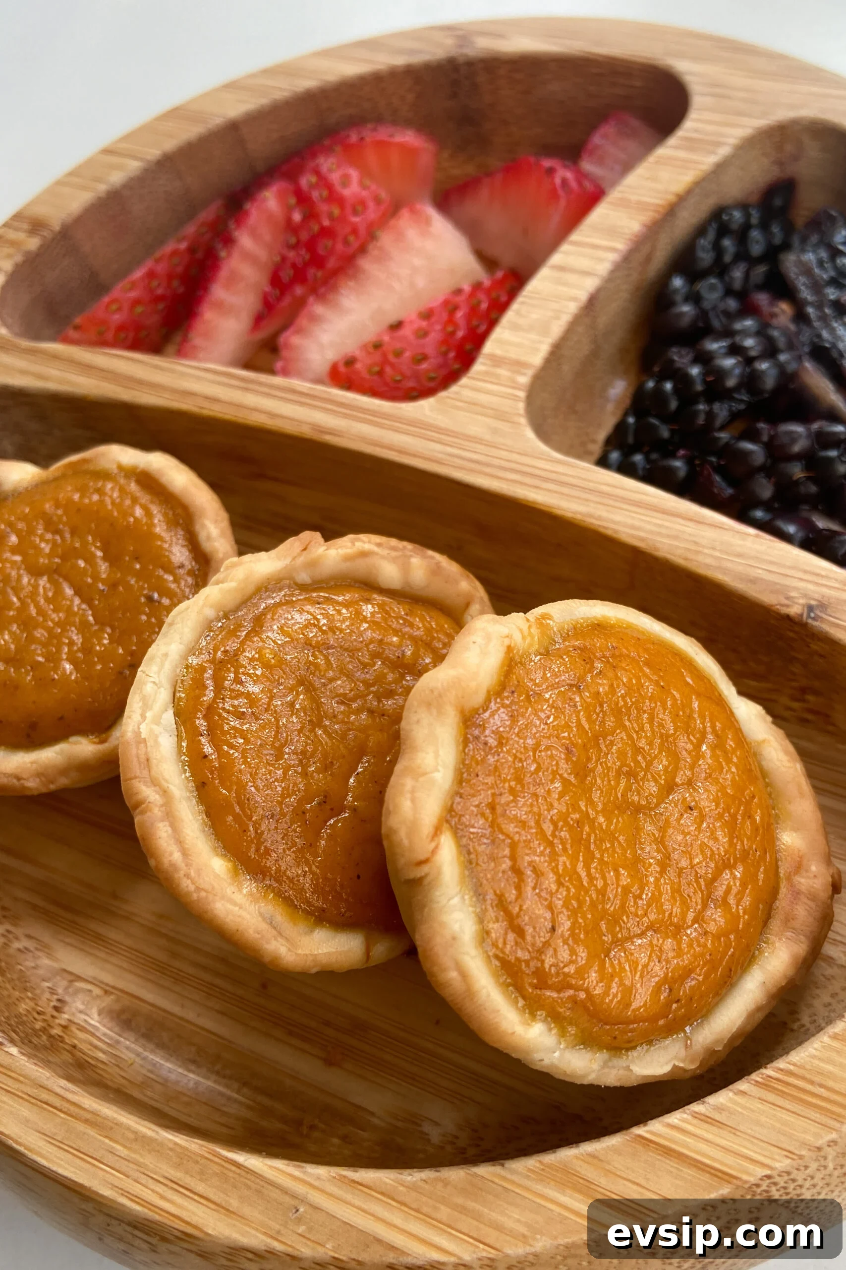 15 Kid-Friendly Pumpkin Recipes for Fall 13 Mini pumpkin pies served with strawberries and blackberries