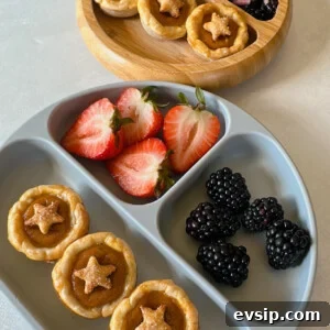 15 Kid-Friendly Pumpkin Recipes for Fall 14 Maple sweetened mini pumpkin pies served with strawberries and blackberries.