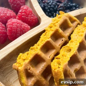 15 Kid-Friendly Pumpkin Recipes for Fall 6 Pumpkin waffles served with raspberries and blackberries