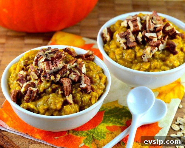 Pumpkin Overnight Oats - Vegan oats overnight pumpkin breakfast