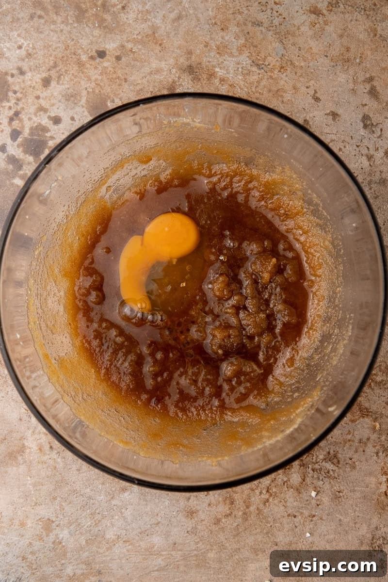 Wet ingredients in a bowl