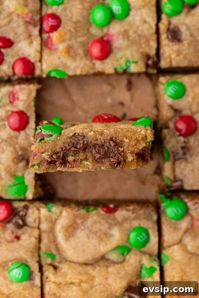 sliced blondies