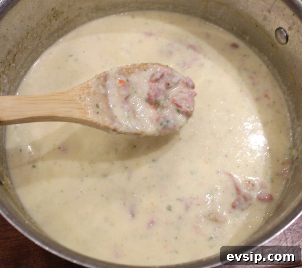 Low Carb Creamy Ham Soup5