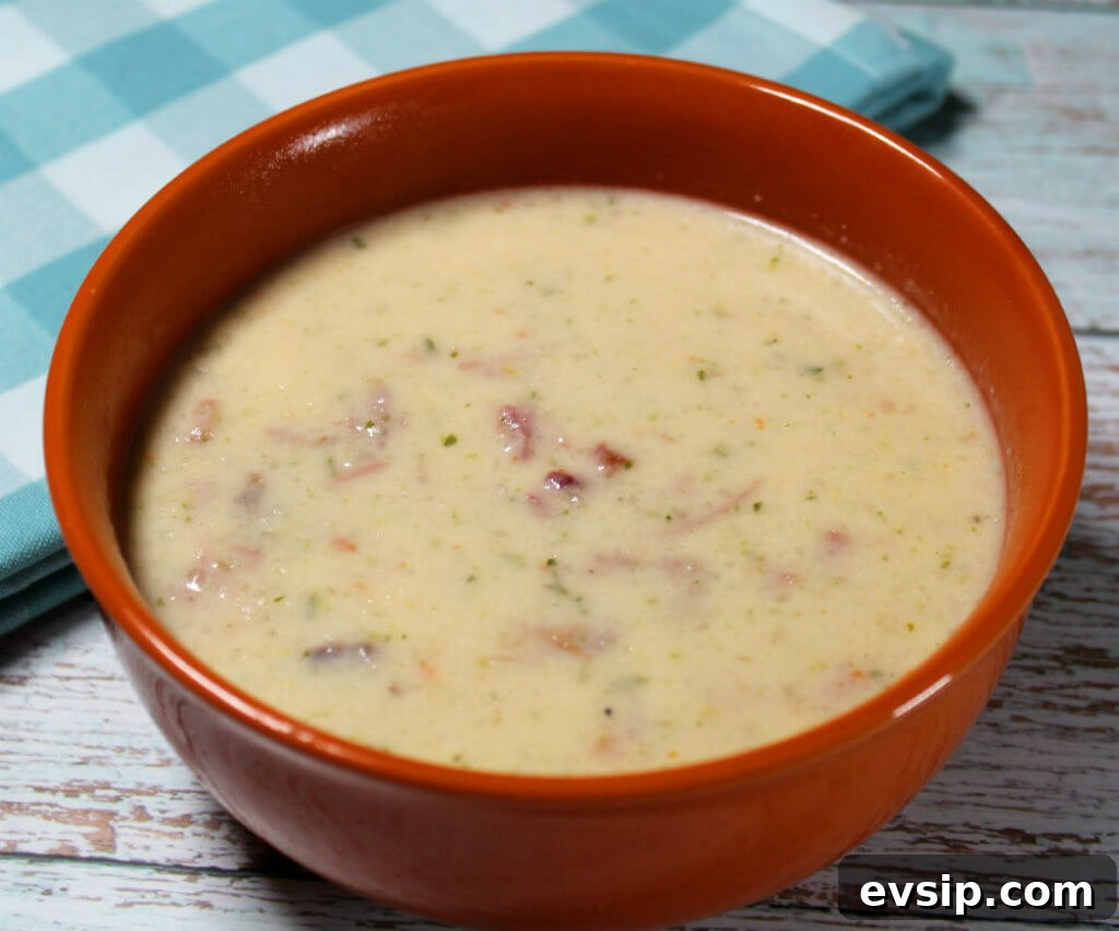 Low Carb Creamy Ham Soup1