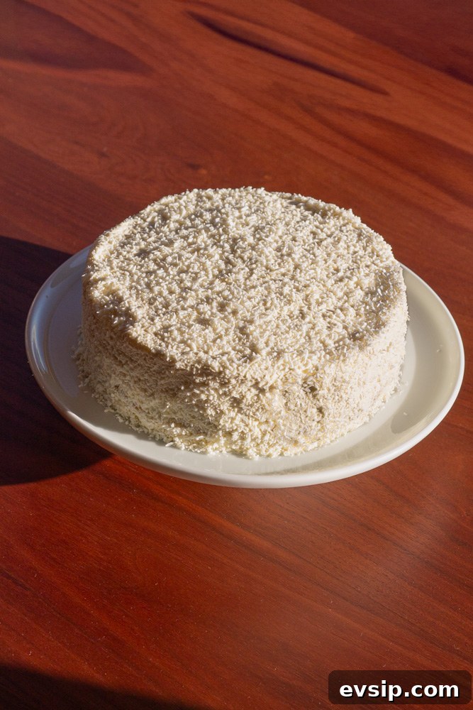 Halekulani Coconut Cake Recipe: Classic Hawaiian Dessert From the Hotel 3 Slice of coconut cake