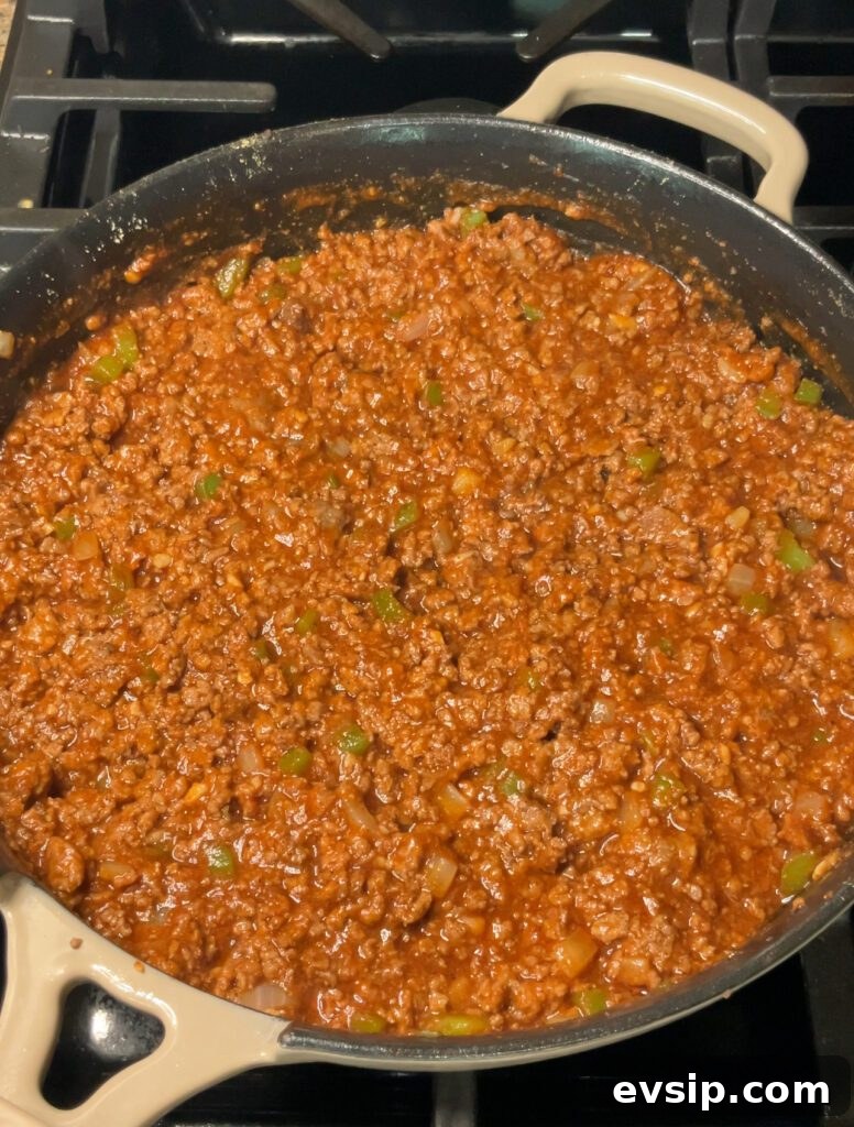 Sloppy Joe Tater Tot Casserole Recipe with Cheesy Beef Filling 7 img 7905 13