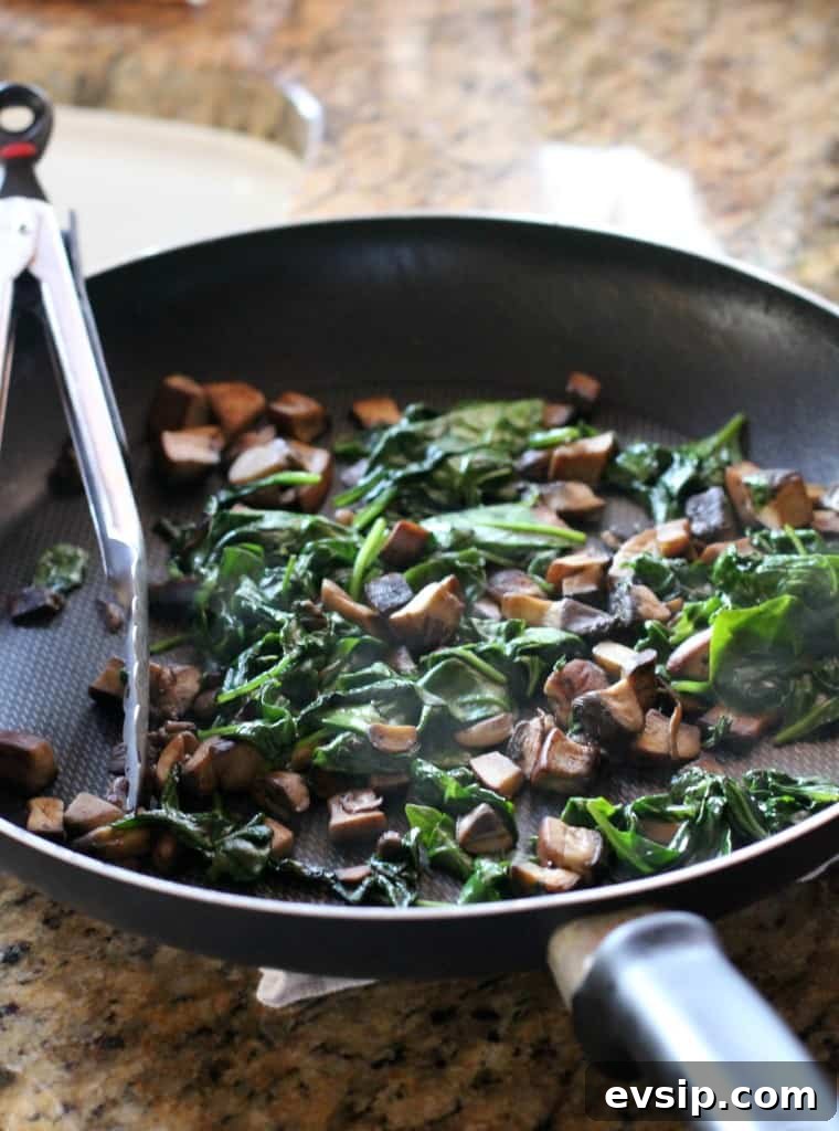 Spinach, Mushroom, and Thyme Quesadillas with Smoked Gouda