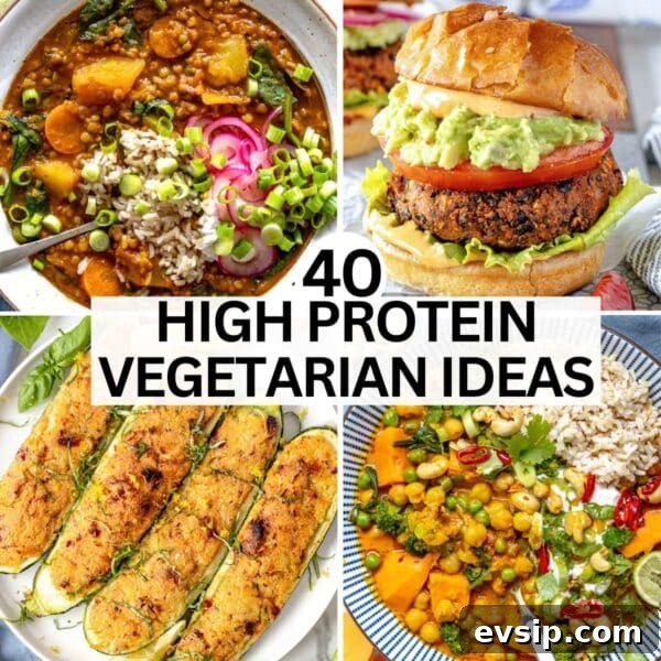 High protein vegetarian meal ideas.