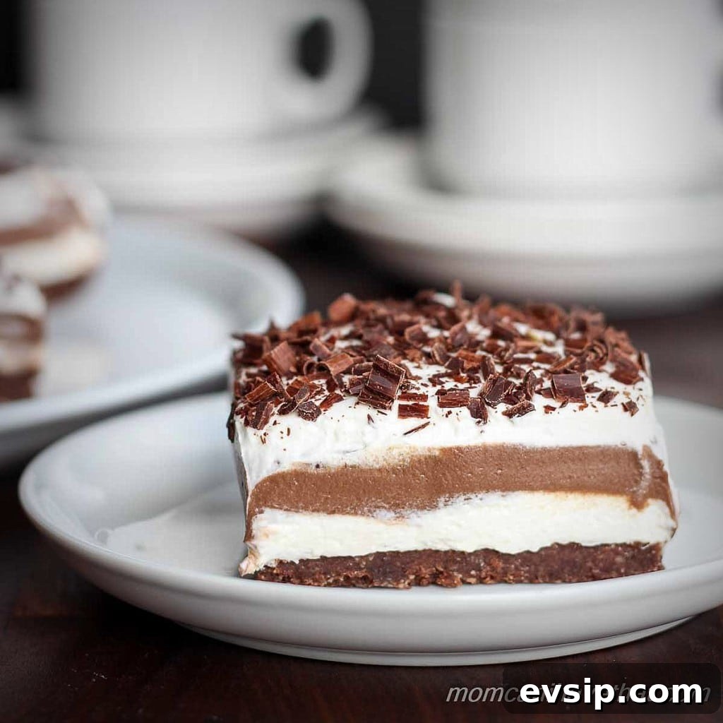 45 Low-Carb Pie Recipes for Every Occasion 5 Low Carb Chocolate Lasagna is entirely made from scratch with wholesome gluten-free and sugar-free ingredients | lowcarbmaven.com