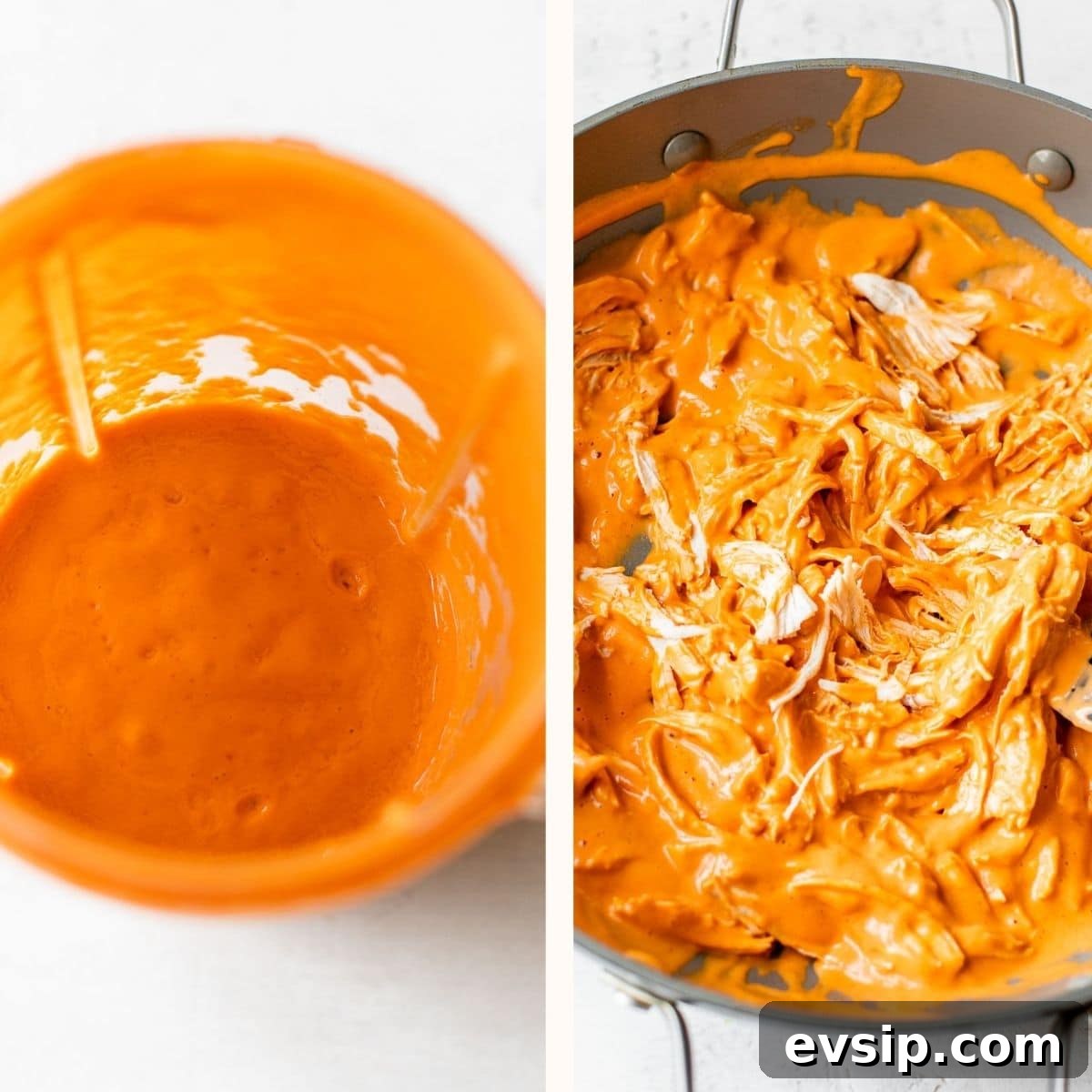 Smoky Chipotle Shredded Chicken Tacos with Creamy Slaw 4 chipotle sauce in a blender and shredded chicken marinated in the sauce
