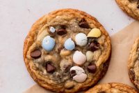 Bite-Sized Mini Egg Cookies with Chocolate Candy Centers