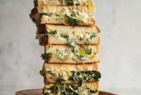Creamy Spinach and Artichoke Grilled Cheese