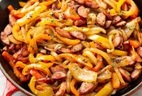 One-Pan Sausage and Peppers Skillet Recipe