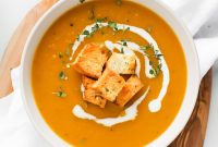Roasted Butternut Squash and Apple Soup Recipe