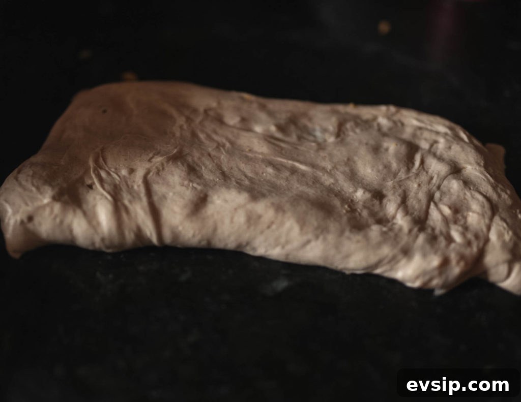 Sourdough Discard Cornmeal Loaf with Cheddar & Jalapeno 4 Laminating the dough
