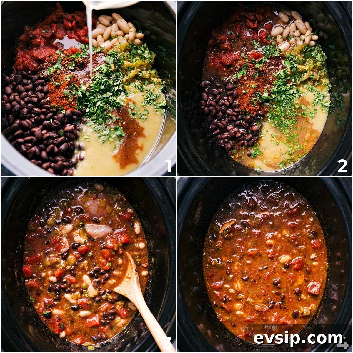 The Best Green Chicken Enchilada Soup All the ingredients are dumped into a crockpot, mixed, and slow-cooked to make this green chicken enchilada soup.