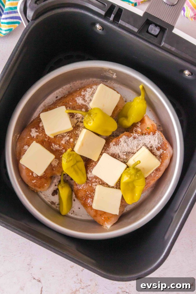 20-Minute Air Fryer Mississippi Chicken (Gluten-Free) 3 air fryer mississippi chicken ingredients