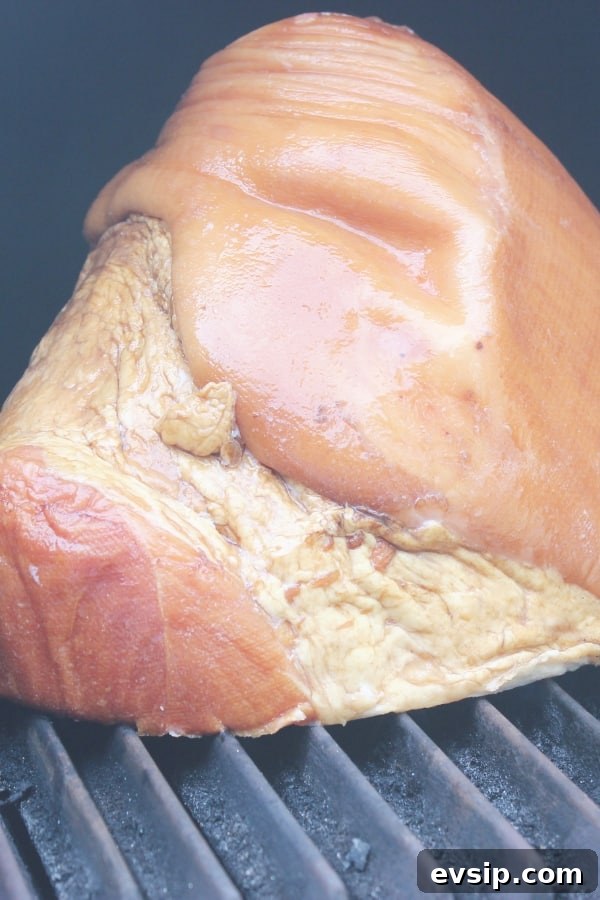 Double smoked ham on pellet grill double smoked ham