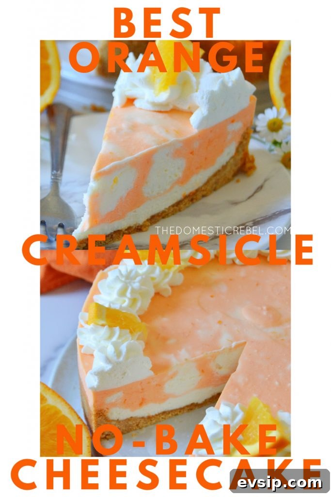 No-Bake Orange Creamsicle Cheesecake Recipe 11 best orange creamsicle no-bake cheesecake photo collage