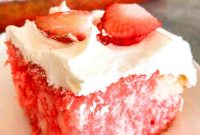 Sugar-Free Strawberry Poke Cake Recipe
