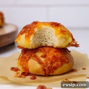 20 Sourdough Discard Recipes Perfect for Freezing 10 A stack of sourdough cheese and bacon rolls.