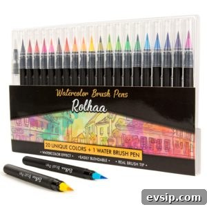Watercolor markers