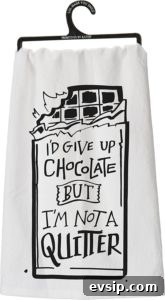 Chocolate tea towel