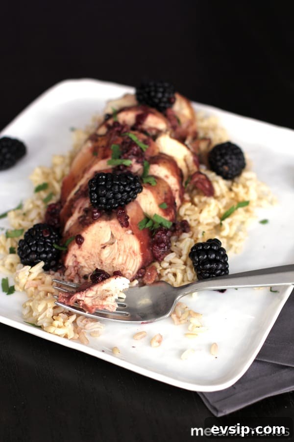 Slow Cooker Blackberry-Glazed Chicken 4 Slow Cooker Blackberry Chicken | Melanie Makes