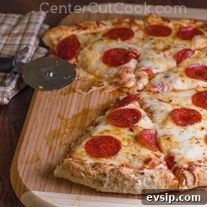 pizza made with Fast & Easy Pizza Dough